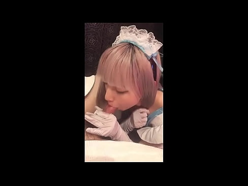 ❤️ 日本のアイドル「まゆか」、フレンチメイドのコスプレ、その1、ローションでフェラチオ、自慰行為 ️ 自家製ポルノ ❌️